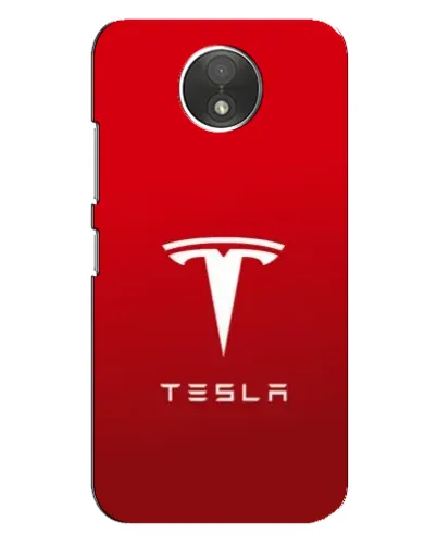 Чехол для Motorola Moto C (XT1750) с картинкой «Tesla Red Classic»