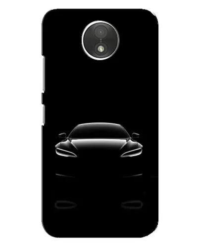 Чехол для Motorola Moto C (XT1750) с картинкой «Силуэт Tesla Night»
