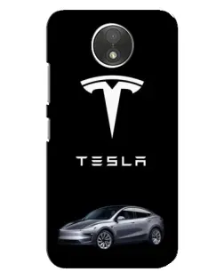 Чехол для Motorola Moto C (XT1750) с картинкой «Tesla Model Y»