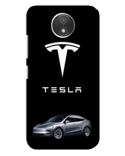 Чехол для Motorola Moto C (XT1750) с картинкой «Tesla Model Y»