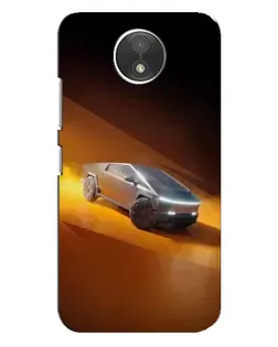 Чехол для Motorola Moto C (XT1750) с картинкой «Cybertruck в пустыне»