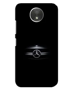 Чехол для Motorola Moto C (XT1750) с картинкой «Mercedes — абстрактные линии»