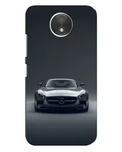 Чехол для Motorola Moto C (XT1750) с картинкой «Mercedes на черном»