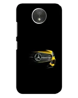 Чехол для Motorola Moto C (XT1750) с картинкой «Mercedes — ретро стиль»