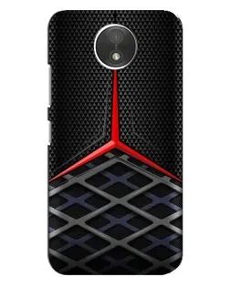 Чехол для Motorola Moto C (XT1750) с картинкой «Mercedes Carbon Grid»