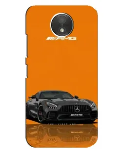 Чехол для Motorola Moto C (XT1750) с картинкой «Оранжевый Mercedes AMG»