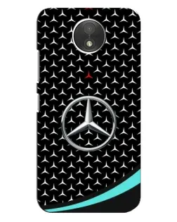 Чехол для Motorola Moto C (XT1750) с картинкой «Mercedes — бирюзовый акцент»