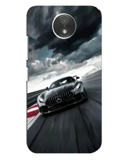 Чехол для Motorola Moto C (XT1750) с картинкой «Гоночный Mercedes AMG»