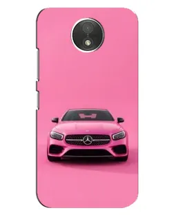 Чехол для Motorola Moto C (XT1750) с картинкой «Розовый Mercedes AMG»