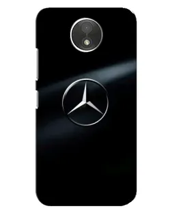 Чехол для Motorola Moto C (XT1750) с картинкой «Mercedes на металле»