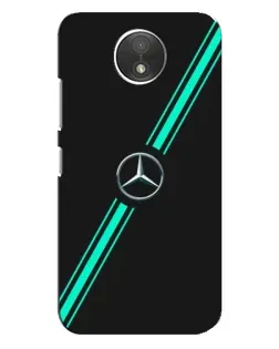 Чехол для Motorola Moto C (XT1750) с картинкой «Спортивные линии Mercedes»