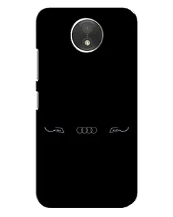 Чехол для Motorola Moto C (XT1750) с картинкой «Audi — световой подпись»