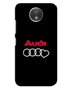 Чехол для Motorola Moto C (XT1750) с картинкой «Логотип Audi Heart»