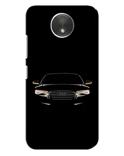 Чехол для Motorola Moto C (XT1750) с картинкой «Audi — ночной контур»