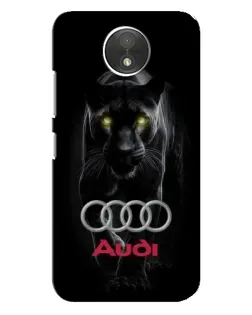 Чехол для Motorola Moto C (XT1750) с картинкой «Пантера и Audi»