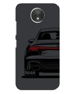Чехол для Motorola Moto C (XT1750) с картинкой «Задняя часть Audi — арт»