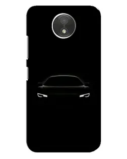 Чехол для Motorola Moto C (XT1750) с картинкой «Взгляд Audi в темноте»