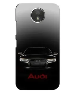 Чехол для Motorola Moto C (XT1750) с картинкой «Audi — градиентный контур»
