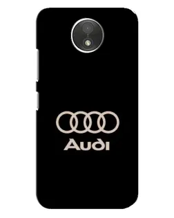 Чехол для Motorola Moto C (XT1750) с картинкой «Audi — золотой логотип»