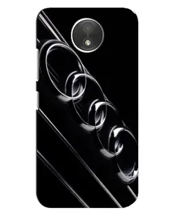 Чехол для Motorola Moto C (XT1750) с картинкой «Audi — абстрактные кольца»