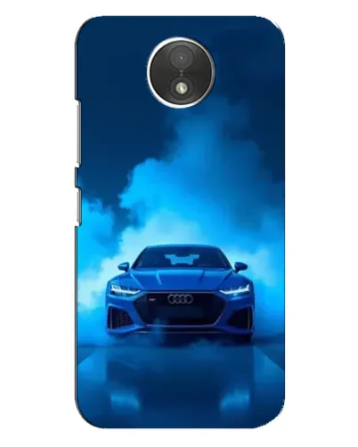Чехол для Motorola Moto C (XT1750) с картинкой «Audi — голубая энергия» Чехол для Motorola Moto C (XT1750) с картинкой «Audi — голубая энергия»