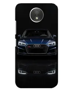 Чехол для Motorola Moto C (XT1750) с картинкой «Audi — ночное отражение»