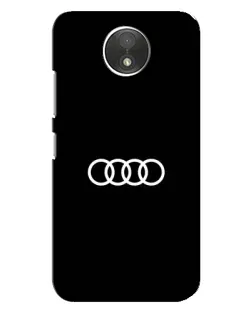 Чехол для Motorola Moto C (XT1750) с картинкой «Audi White Logo»