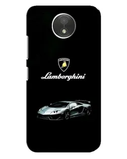 Чехол для Motorola Moto C (XT1750) с картинкой «Логотип Lamborghini классика»