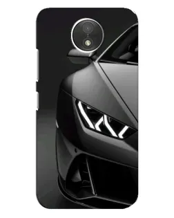 Чехол для Motorola Moto C (XT1750) с картинкой «Lamborghini фары детализация»