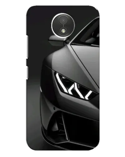 Чехол для Motorola Moto C (XT1750) с картинкой «Lamborghini фары детализация»