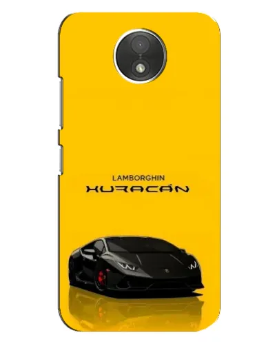 Чехол для Motorola Moto C (XT1750) с картинкой «Lamborghini Huracan черный»