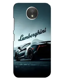 Чехол для Motorola Moto C (XT1750) с картинкой «Классическая надпись Lamborghini»