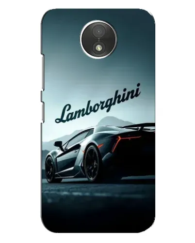 Чехол для Motorola Moto C (XT1750) с картинкой «Классическая надпись Lamborghini»