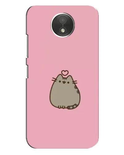 Чехол для Motorola Moto C (XT1750) с картинкой «Pusheen сердце»