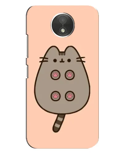 Чехол для Motorola Moto C (XT1750) с картинкой «Пушин пузиком кверху»