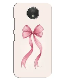 Чехол для Motorola Moto C (XT1750) с картинкой «Розовый бант»
