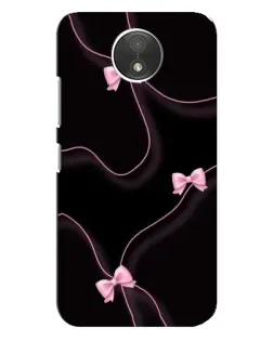 Чехол для Motorola Moto C (XT1750) с картинкой «Розовые ленты»