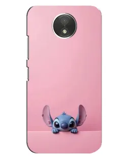 Чехол для Motorola Moto C (XT1750) с картинкой «Stitch выглядывает»