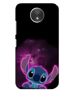 Чехол для Motorola Moto C (XT1750) с картинкой «Неоновый Stitch»