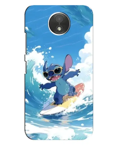 Чехол для Motorola Moto C (XT1750) с картинкой «Стич на волне»
