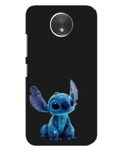 Чехол для Motorola Moto C (XT1750) с картинкой «Стич на черном»
