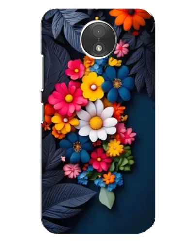 Чехол для Motorola Moto C (XT1750) с картинкой «Цветочная феерия»