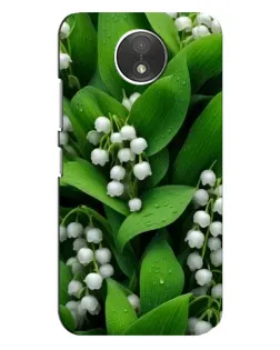 Чехол для Motorola Moto C (XT1750) с картинкой «Ландыши в зелени»