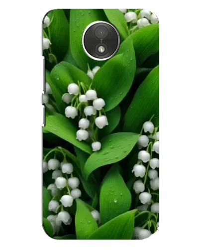 Чехол для Motorola Moto C (XT1750) с картинкой «Ландыши в зелени»