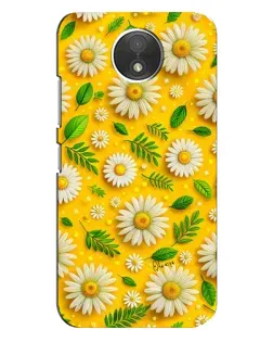 Чехол для Motorola Moto C (XT1750) с картинкой «Ромашковое солнце»