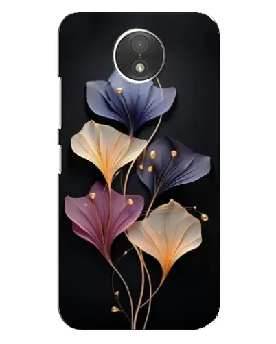 Чехол для Motorola Moto C (XT1750) с картинкой «Лиловые цветы грации»