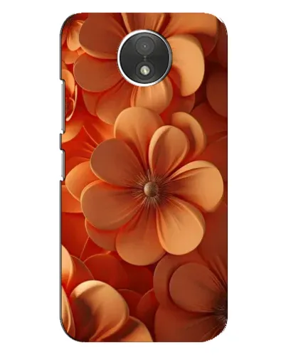 Чехол для Motorola Moto C (XT1750) с картинкой «Оранжевый макро цветок»