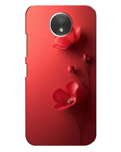 Чехол для Motorola Moto C (XT1750) с картинкой «Маковые соцветия»