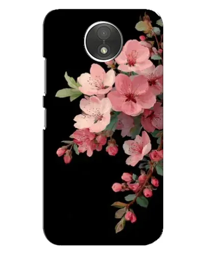 Чехол для Motorola Moto C (XT1750) с картинкой «Розовая ветка сакуры»