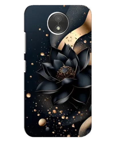 Чехол для Motorola Moto C (XT1750) с картинкой «Черный лотос»